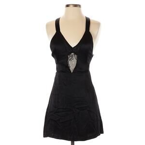 NWT LF Seek The Label Black Lace Cutout V Neck Mini Dress XS